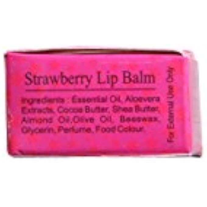 KHADI RISHIKESH HERBAL STRAWBERRY LIP BALM COMBO SET PACK OF - 8GM X 4 (32GM) - Image 2